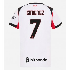 AC Milan Santiago Gimenez #7 Udebanetrøje Dame 2025-26 Kortærmet